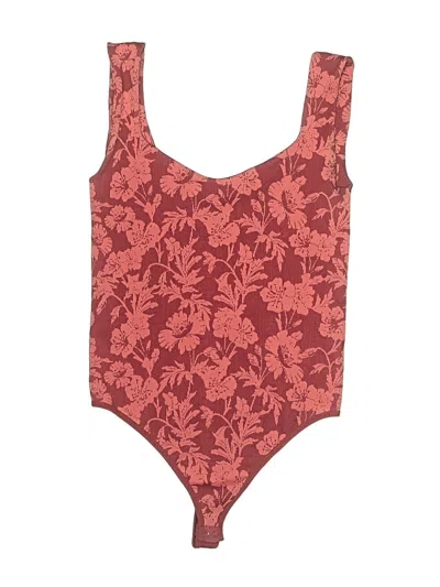 Pre-owned Intimately By Free People Bodysuit In Burgundy
