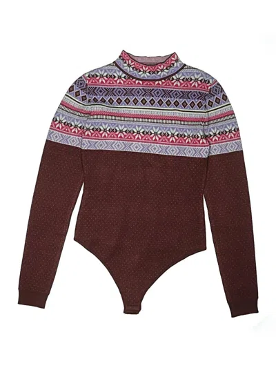 Intimately By Free People Bodysuit In Burgundy