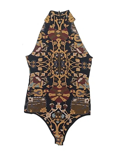 Pre-owned Intimately By Free People Bodysuit In Gold