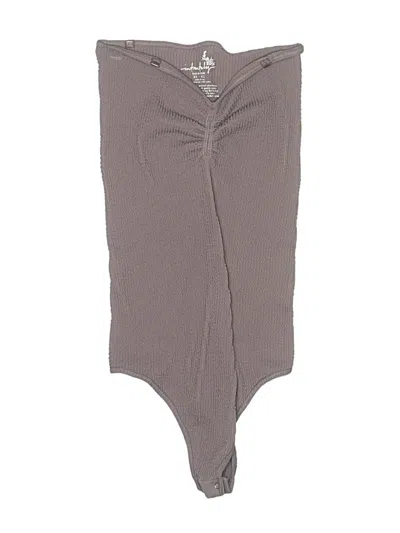 Pre-owned Intimately By Free People Bodysuit In Gray