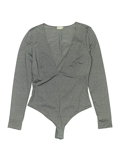 Pre-owned Intimately By Free People Bodysuit In Gray