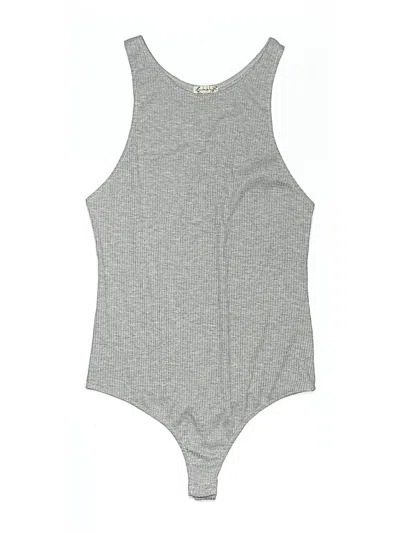 Pre-owned Intimately By Free People Bodysuit In Gray