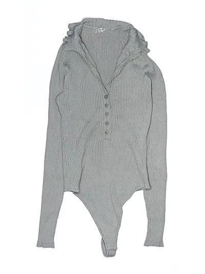 Pre-owned Intimately By Free People Bodysuit In Gray
