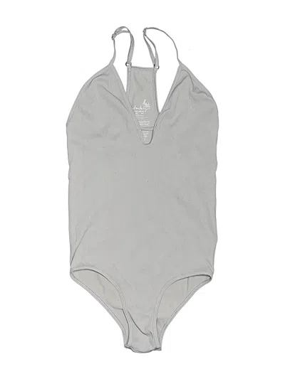 Pre-owned Intimately By Free People Bodysuit In Gray