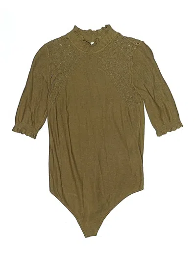 Pre-owned Intimately By Free People Bodysuit In Green