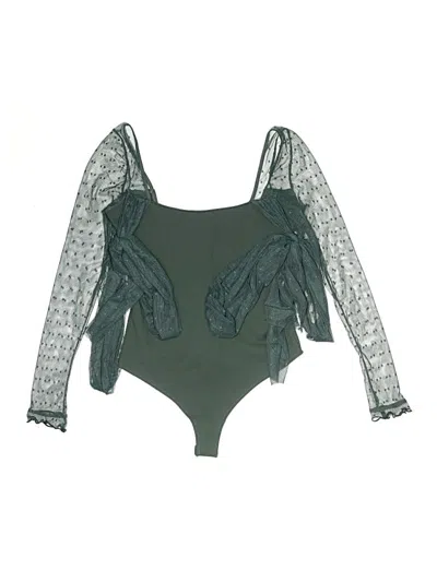 Pre-owned Intimately By Free People Bodysuit In Green