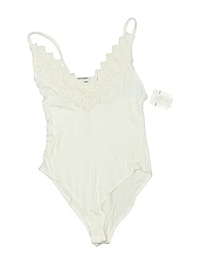 Pre-owned Intimately By Free People Bodysuit In Ivory