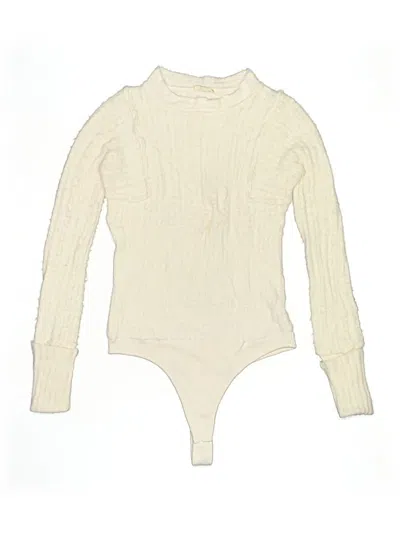 Pre-owned Intimately By Free People Bodysuit In Ivory