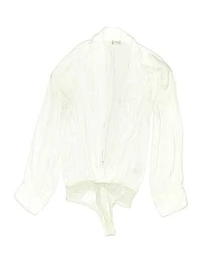 Pre-owned Intimately By Free People Bodysuit In Ivory