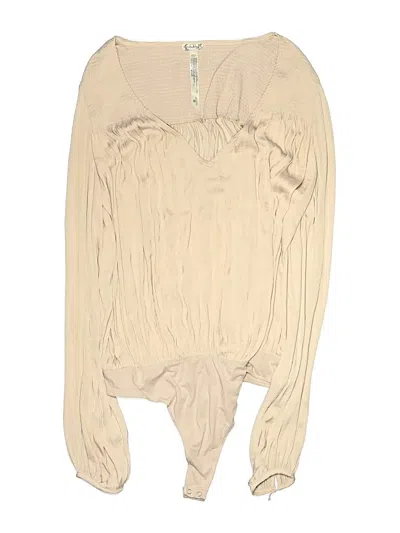 Pre-owned Intimately By Free People Bodysuit In Ivory