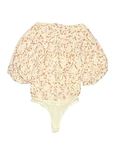Pre-owned Intimately By Free People Bodysuit In Ivory