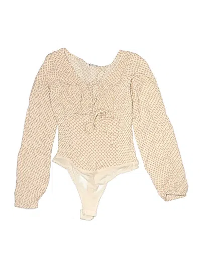 Pre-owned Intimately By Free People Bodysuit In Ivory