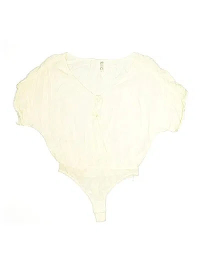 Pre-owned Intimately By Free People Bodysuit In Ivory