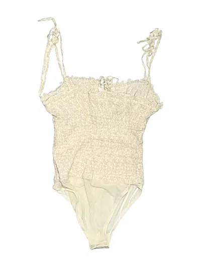 Pre-owned Intimately By Free People Bodysuit In Ivory