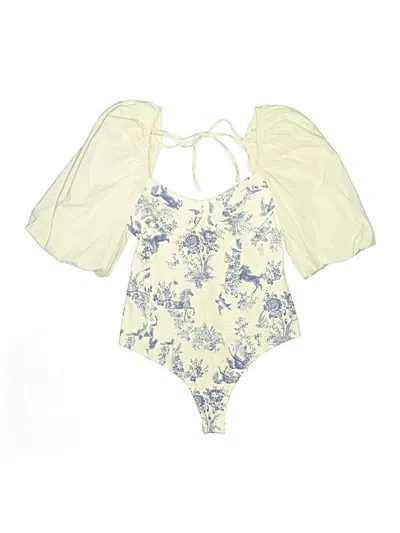 Pre-owned Intimately By Free People Bodysuit In Ivory