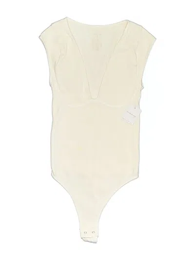 Pre-owned Intimately By Free People Bodysuit In Ivory