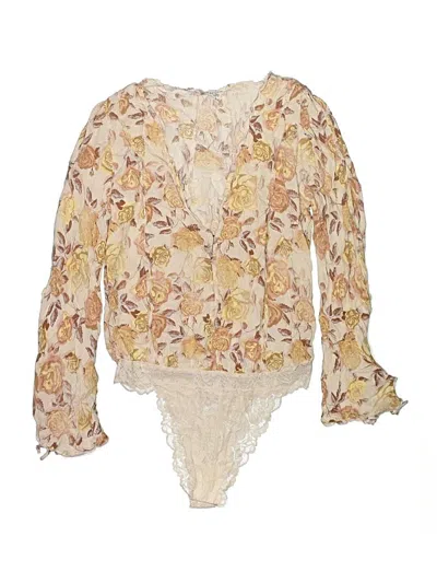 Pre-owned Intimately By Free People Bodysuit In Ivory