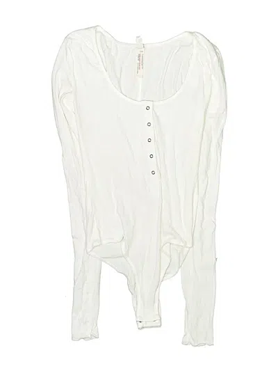 Pre-owned Intimately By Free People Bodysuit In Ivory