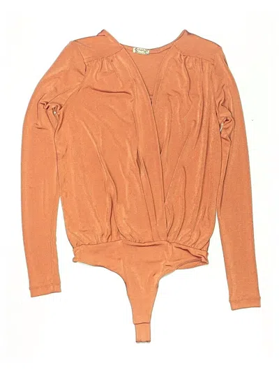 Pre-owned Intimately By Free People Bodysuit In Orange