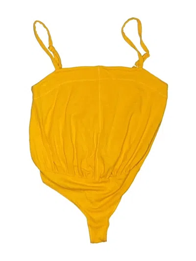Pre-owned Intimately By Free People Bodysuit In Orange