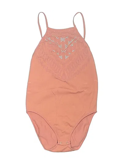 Pre-owned Intimately By Free People Bodysuit In Orange