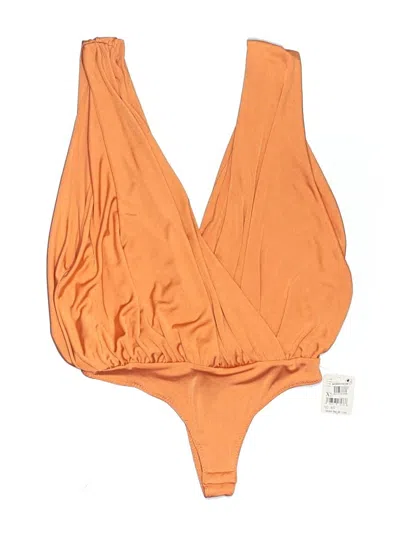 Pre-owned Intimately By Free People Bodysuit In Orange
