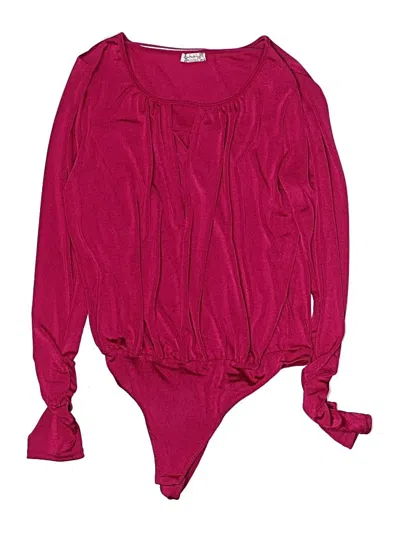 Pre-owned Intimately By Free People Bodysuit In Pink