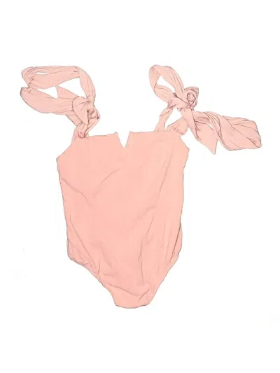 Pre-owned Intimately By Free People Bodysuit In Pink
