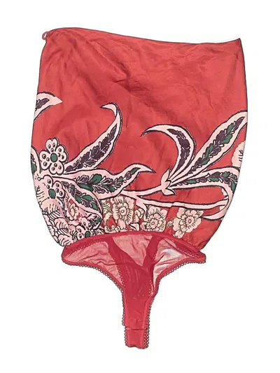 Pre-owned Intimately By Free People Bodysuit In Red