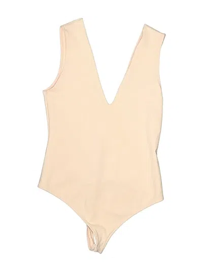 Pre-owned Intimately By Free People Bodysuit In Tan