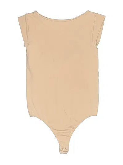 Pre-owned Intimately By Free People Bodysuit In Tan
