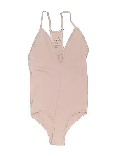 Pre-owned Intimately By Free People Bodysuit In Tan