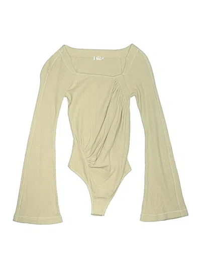 Pre-owned Intimately By Free People Bodysuit In Tan