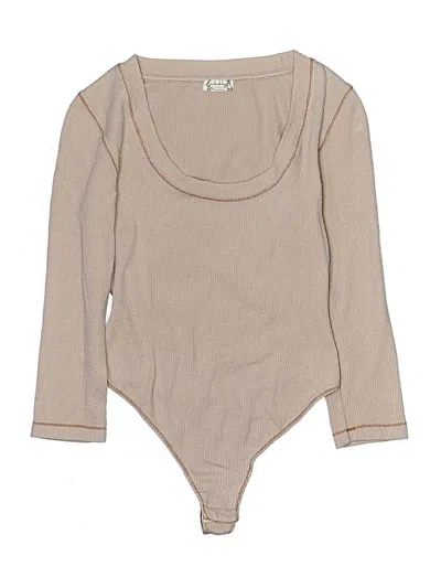 Pre-owned Intimately By Free People Bodysuit In Tan