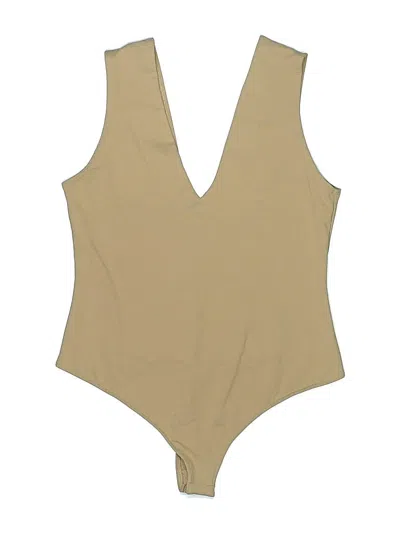 Pre-owned Intimately By Free People Bodysuit In Tan