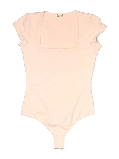 Pre-owned Intimately By Free People Bodysuit In Tan