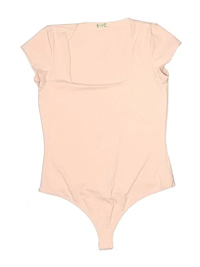 Pre-owned Intimately By Free People Bodysuit In Tan