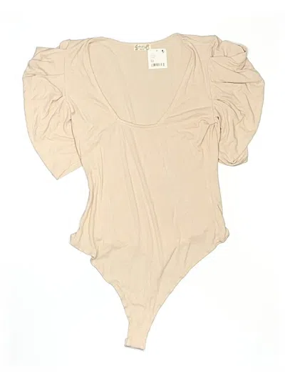 Pre-owned Intimately By Free People Bodysuit In Tan