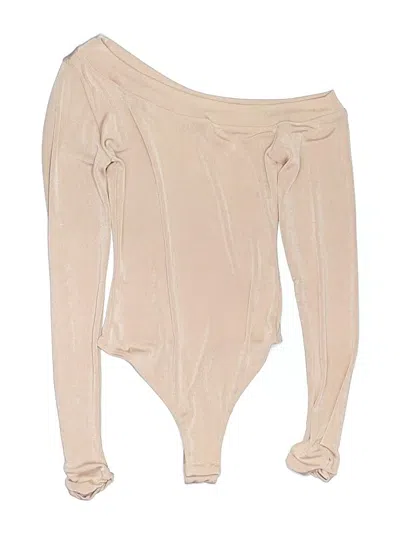 Pre-owned Intimately By Free People Bodysuit In Tan