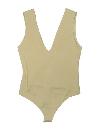 Pre-owned Intimately By Free People Bodysuit In Tan