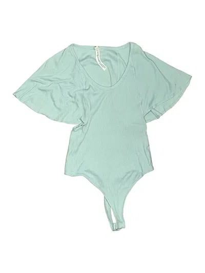 Pre-owned Intimately By Free People Bodysuit In Teal