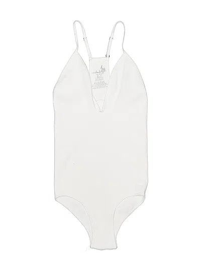 Pre-owned Intimately By Free People Bodysuit In White