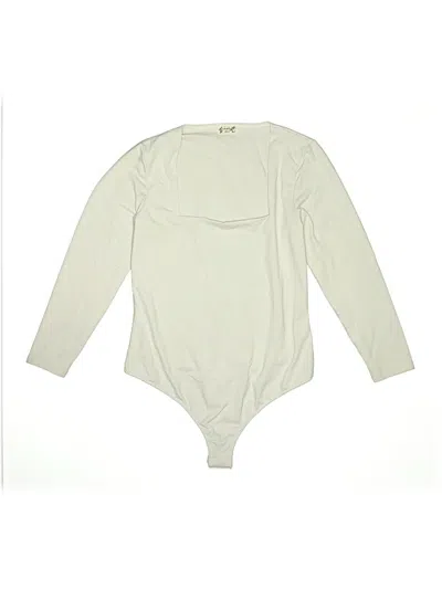 Pre-owned Intimately By Free People Bodysuit In White