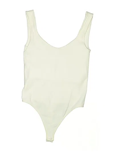Pre-owned Intimately By Free People Bodysuit In White
