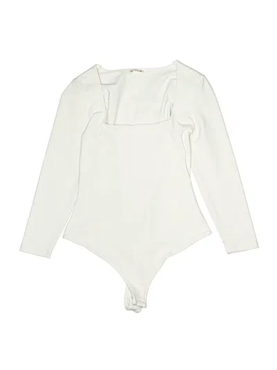 Pre-owned Intimately By Free People Bodysuit In White