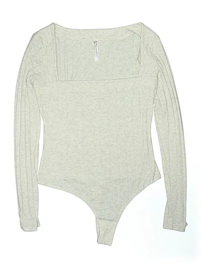 Pre-owned Intimately By Free People Bodysuit In White