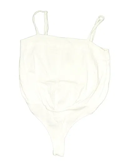 Pre-owned Intimately By Free People Bodysuit In White