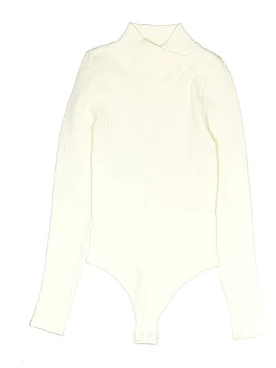Pre-owned Intimately By Free People Bodysuit In White