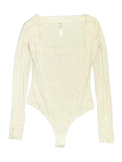 Pre-owned Intimately By Free People Bodysuit In White