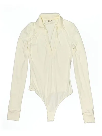 Pre-owned Intimately By Free People Bodysuit In White
